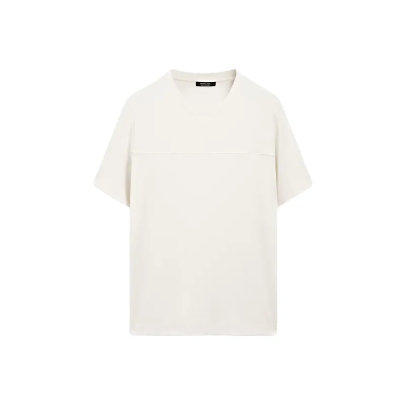 Massimo Dutti T Shirts Men Ecru-0