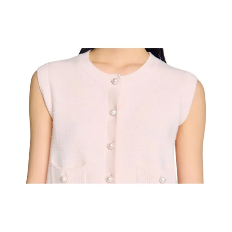 Sandro Bouclé Knit Vest-4