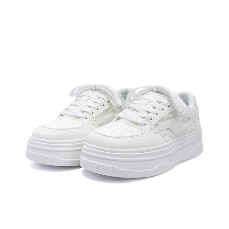 HUANQIU Lightweight Breathable Height Increasing Low Top Skateboard Shoes Women's-2