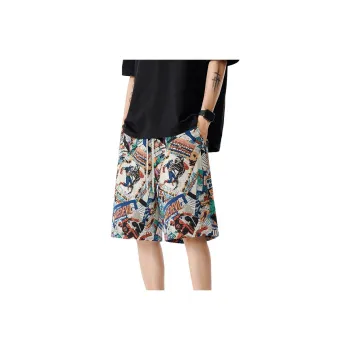 JIMI&JONS Casual Shorts Unisex Cartoon