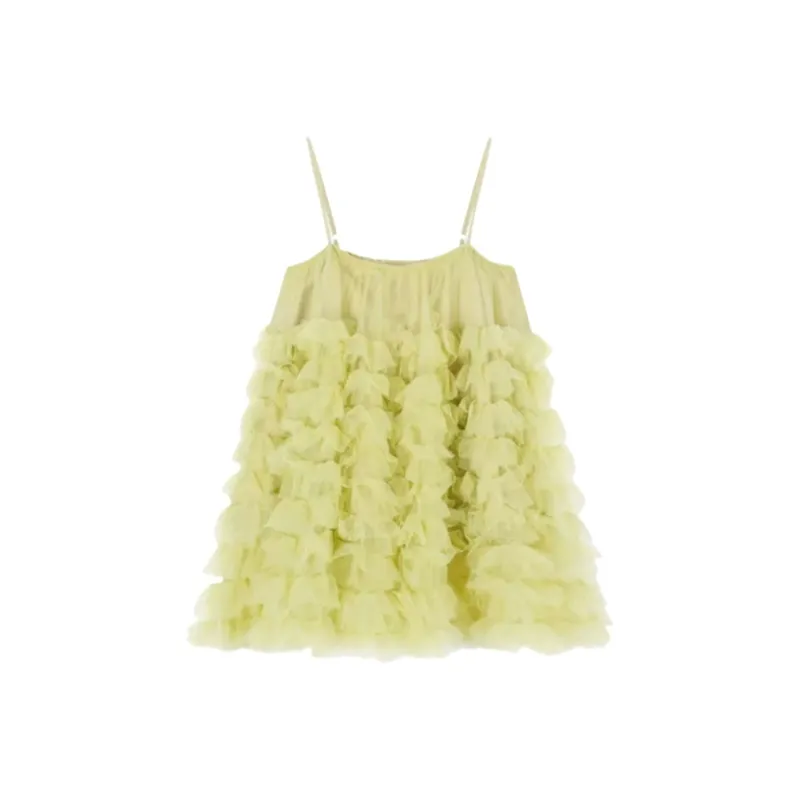 YGPRW Slip Dresses Women's Yellow-1