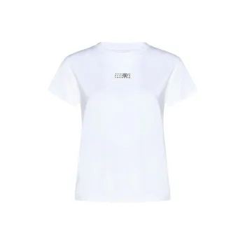 Maison Margiela Logo Patch Crewneck T Shirt