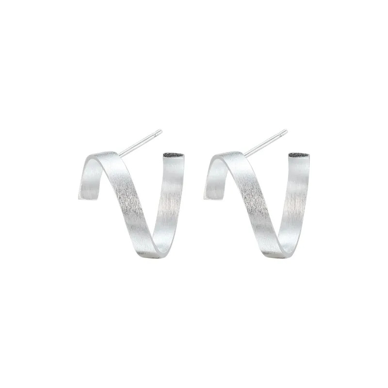 EAR PARTNER 925 Sterling Silver Stud Earrings Women's-0