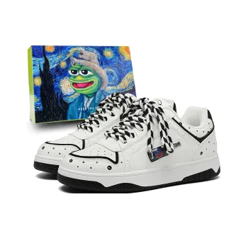 Pepe The Frog Low Top Skateboard Shoes Men's