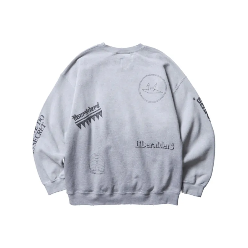 Liberaiders Sweatshirts Unisex Gray-1