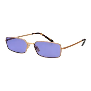 PRADA Metal Square Sunglasses Women's Gold
