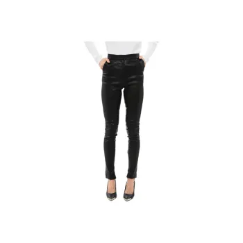 BALMAIN High waisted Skinny Leather Trousers