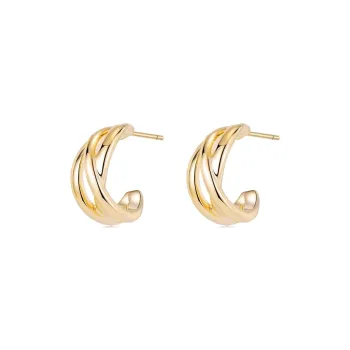 ONEKISS Gold Plated Copper Earrings Women's