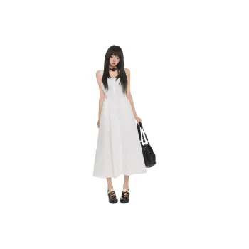 ZAZN Sleeveless Dresses Women's White