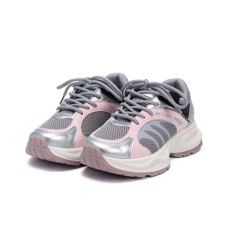 HUANQIU Coverage Lightweight Height Increasing Low Top Chunky Sneakers Women's-4