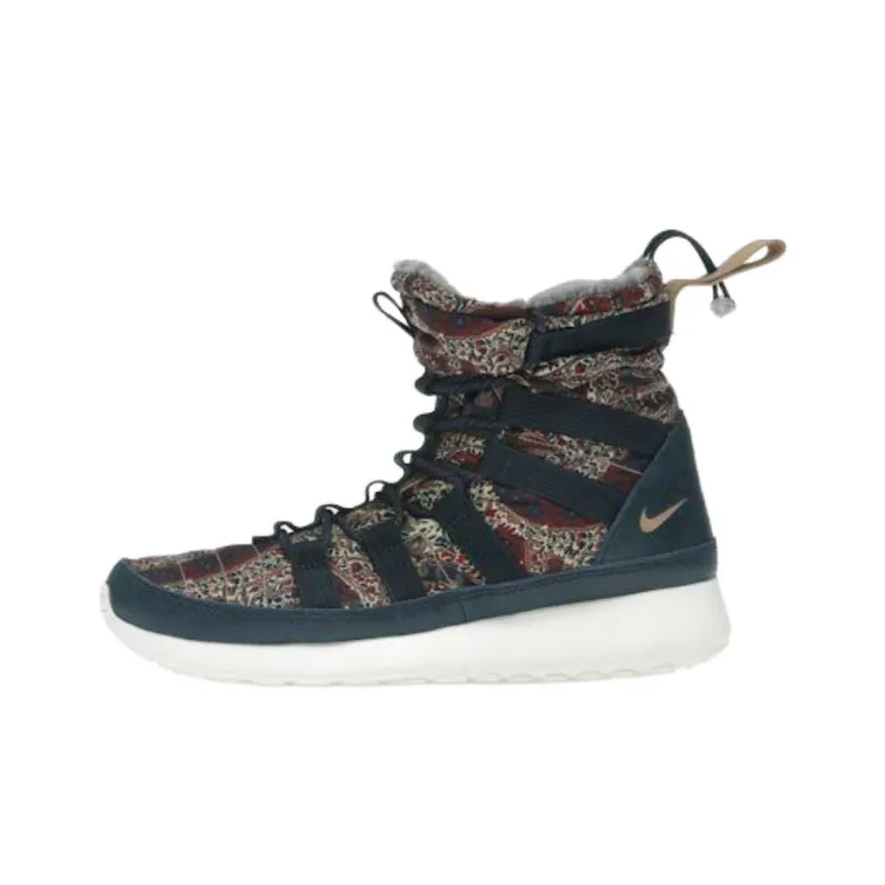 Nike Roshe Run Hi Sneakerboot Qs Liberty Of London Armory Navy Women's-0