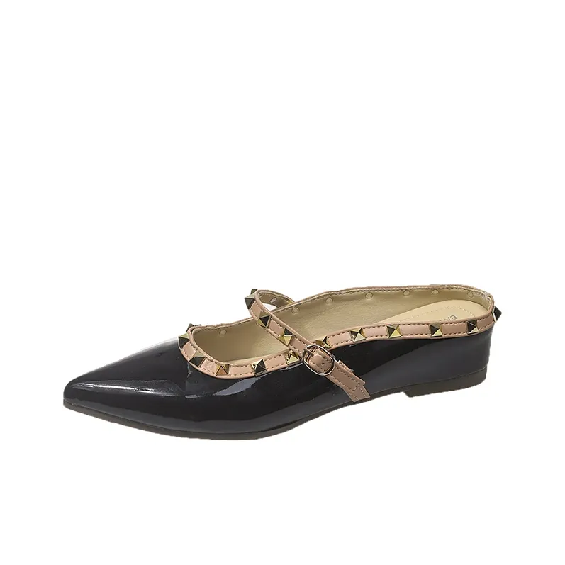 AFJI Rubber Sole Abrasion Resistant Closed Toe Slippers Women's-0
