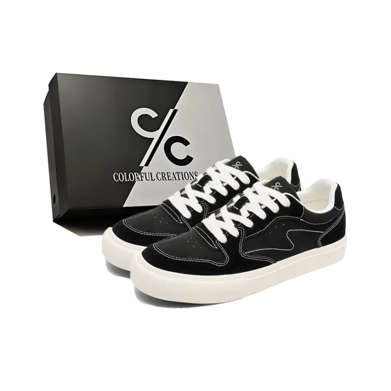 Colorful Creations Slip Resistant, Abrasion Resistant, Breathable, Height Increasing Low Top Skateboard Shoes Men's Box-5