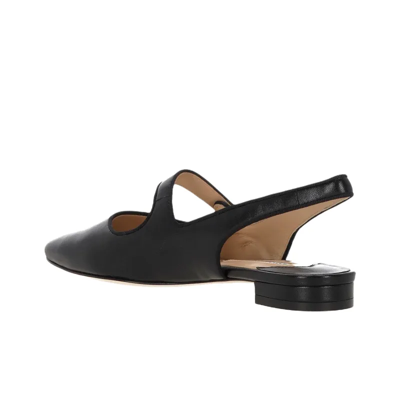 MANOLO BLAHNIK Campariflatsli Casual Single Shoes Women's Black-2