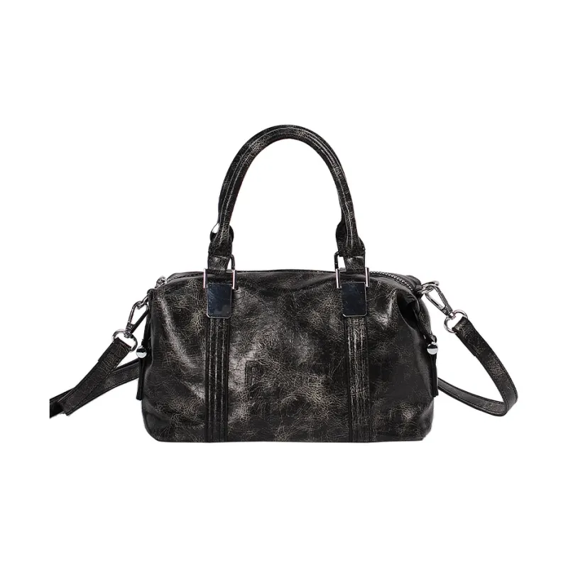 Homeboisportclub PU One Shoulder Handbag Women's Pink/Black/Yellow/Brown-12