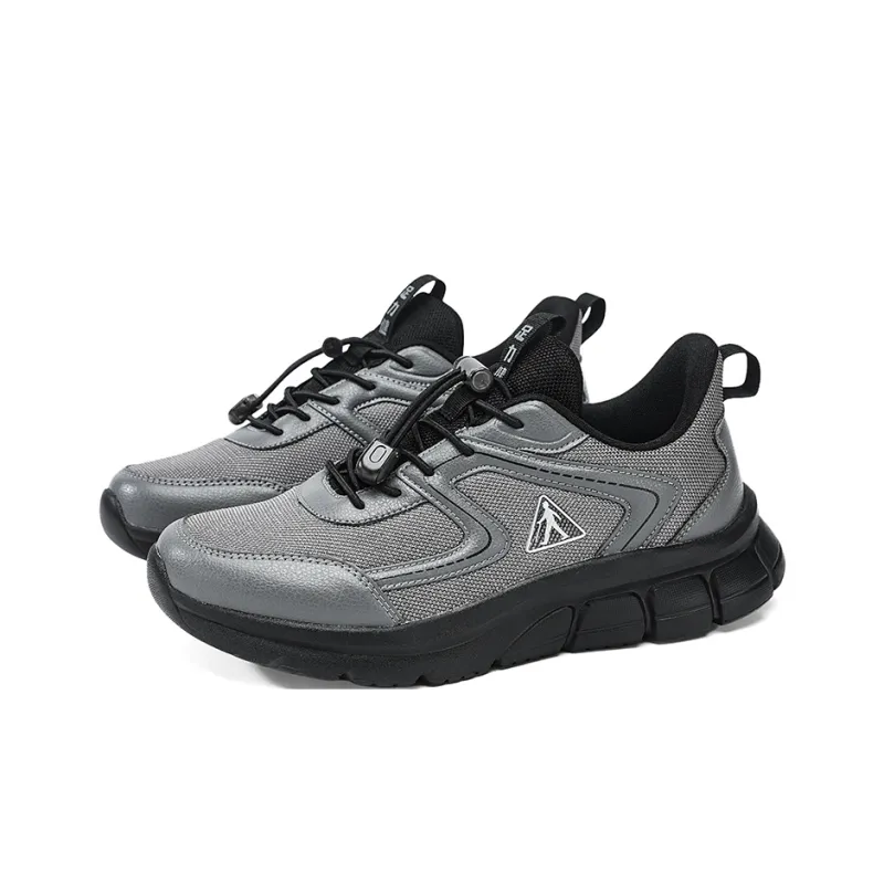 ZULIZ Sports Elderly Shoes Casual Shoes Men Low Top Black/Black White/Dark Gray-13
