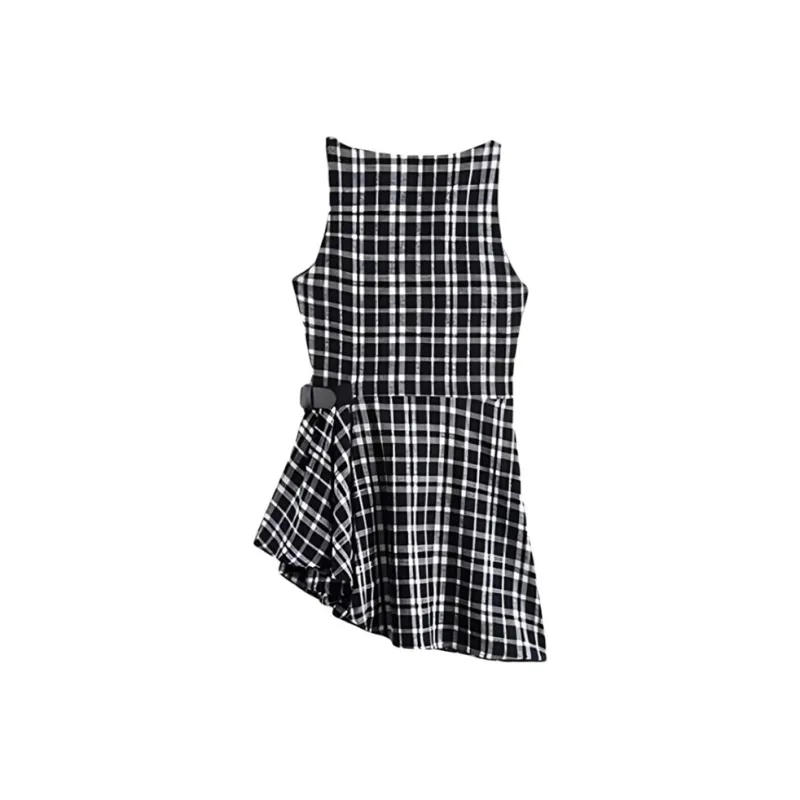 AHDO Sleeveless Dresses Women's-1
