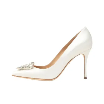 SERGIO ROSSI Godiva Slim Heel High Heels 9cm Women's White