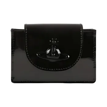 Vivienne Westwood Leather Card Holder, Wallet Women's Black
