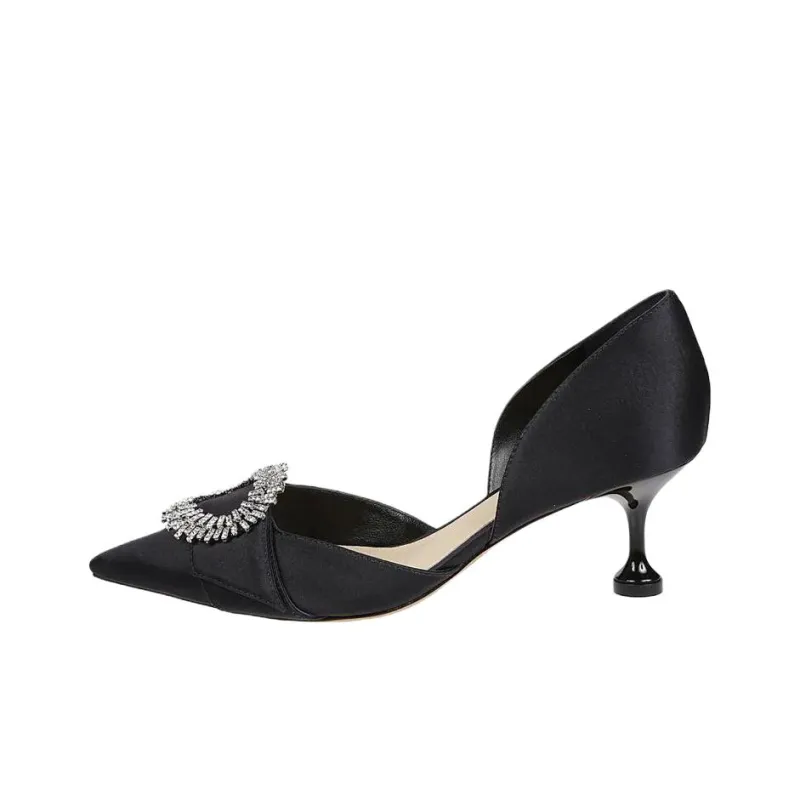Alexandre Birman Madelina Flare 50mm Satin Pumps-0