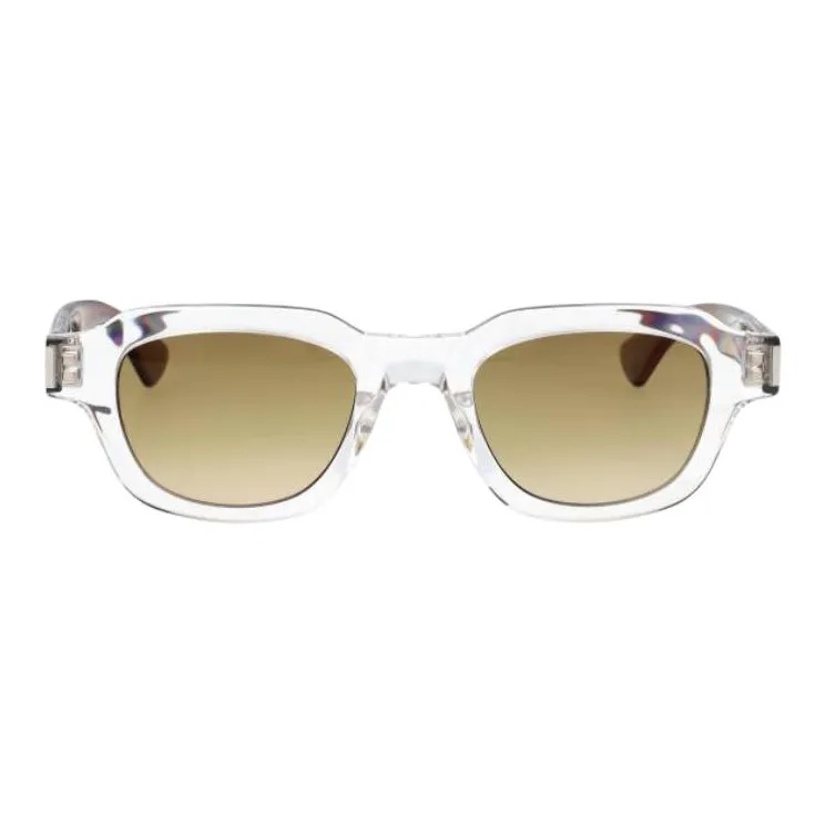 SAINT LAURENT Acetate Square Sunglasses Unisex Transparent-1