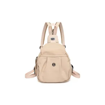 DALO Nylon Crossbody One Shoulder Backpack Women's Khaki/Black/Lotus Color/Ecru/Mint Green