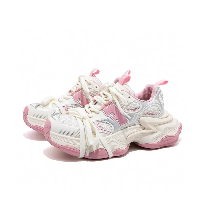 FALLINMISS Star Sea Shoe Series Lightweight Height Increasing Low Top Chunky Sneakers Women's-23