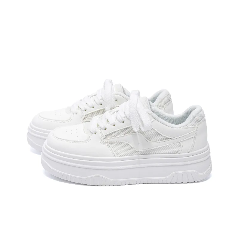 HUANQIU Lightweight Breathable Height Increasing Low Top Skateboard Shoes Women's-1