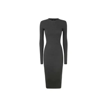 WARDROBE.NYC Long Sleeved Dress Women's Gray