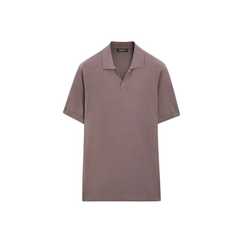 Massimo Dutti Polo Shirts Men Light Purple