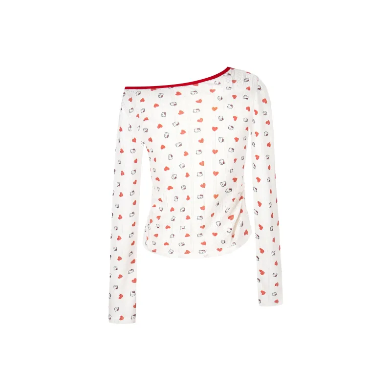 YINLEI T Shirts Women's Red White-1