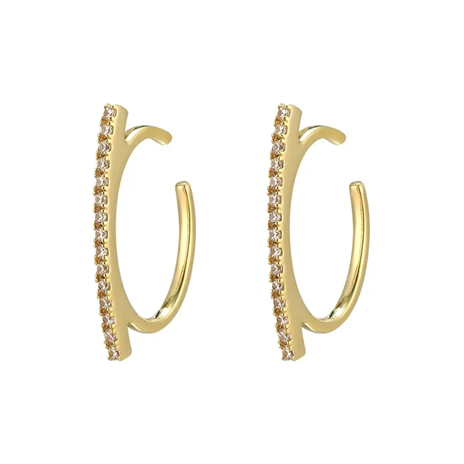EAR PARTNER Copper Clip On Earrings Women's-0