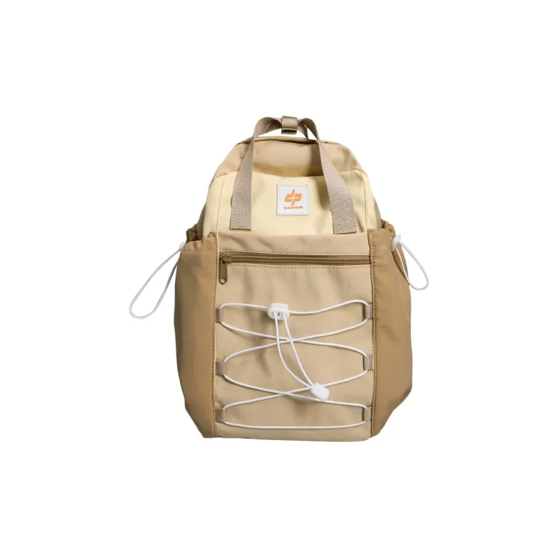 GOBLIN SHARKS 1759 Nylon Backpack Regular Unisex Khaki/White & Blue-0