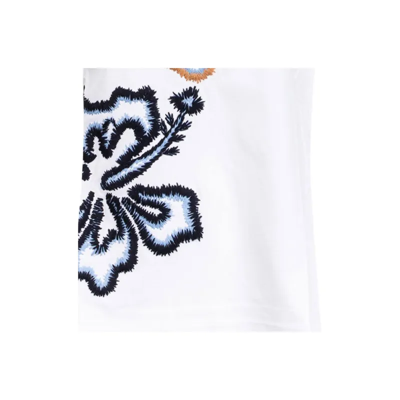 MaxMara Ring Floral Embroidered Crewneck T Shirt-3
