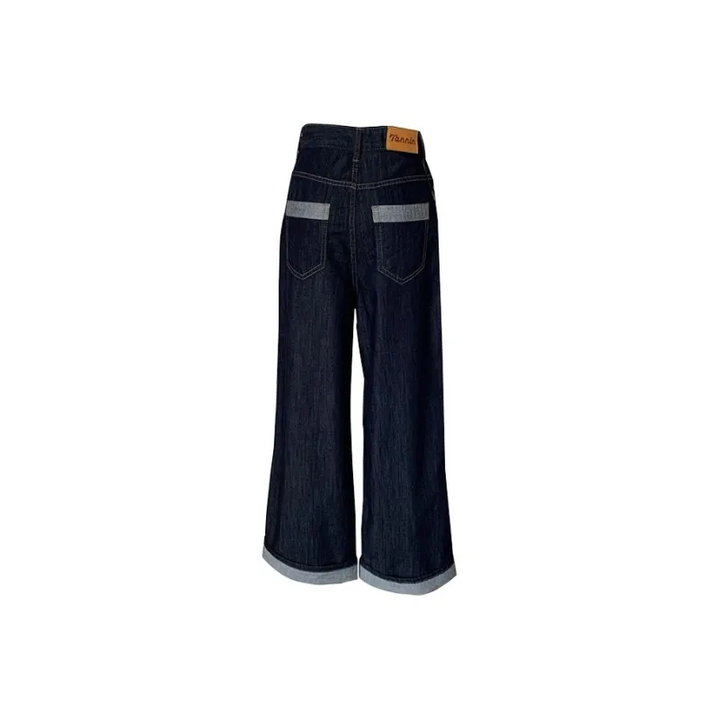 HUINIAN Jeans Women's Dark Blue-1