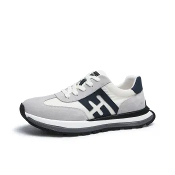 OCEANIA ROO Anti Slip Wear Resistant Low Top Casual Shoes Men's White Blue