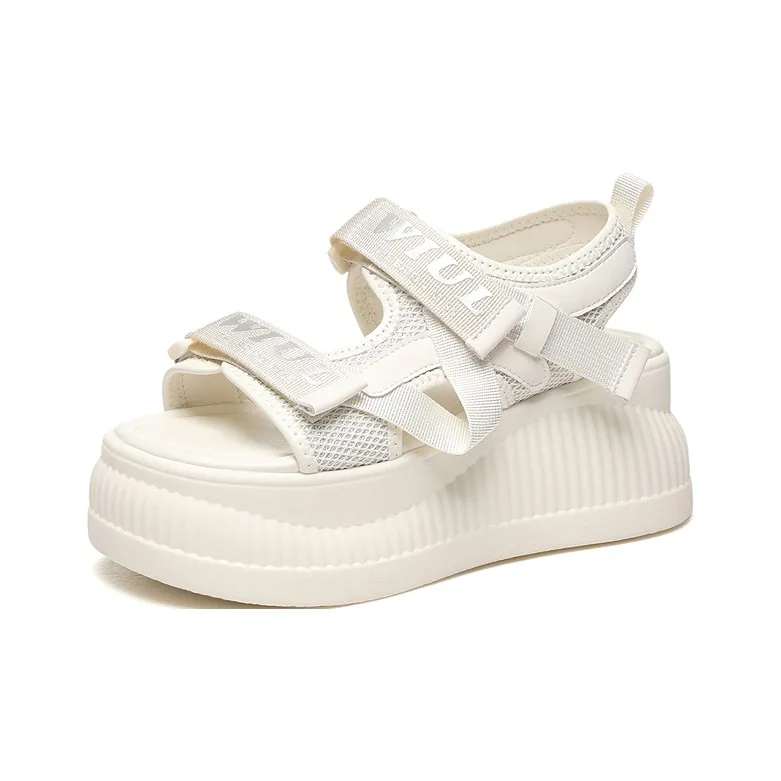 Golden Silk Rabbit One Strap Sandals Women's-6