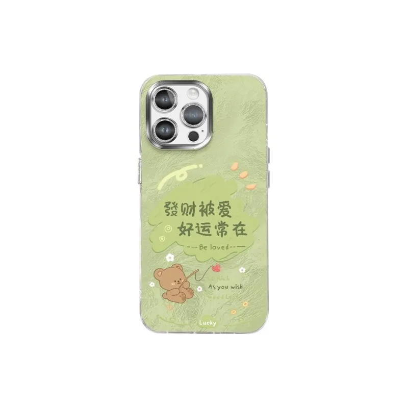 XUANCAISHI JT304 Prosperity Love Phone Cases Compatibility With Apple 16/16e/15/14/13/12 Models.-0