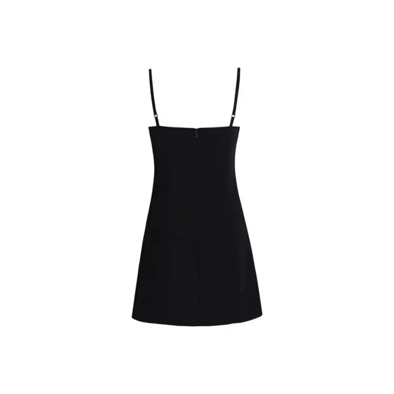 PUREIDOL Slip Dresses Women's Black-1