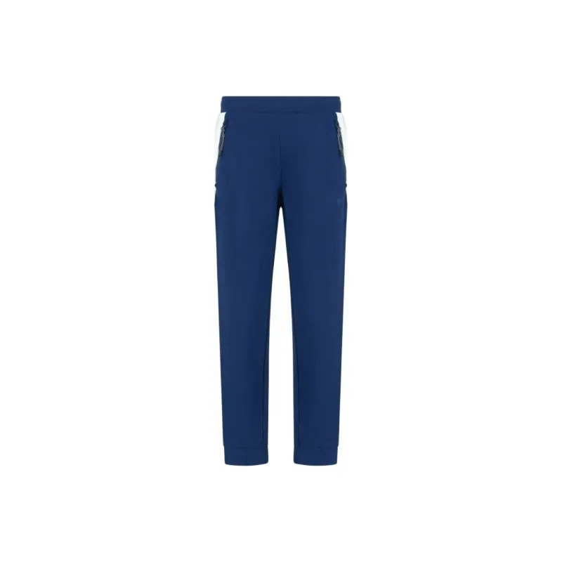 EMPORIO ARMANI EA7 Knitted Sweatpants Men's Blue-0