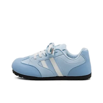 HUANQIU Slip Resistant, Abrasion Resistant, Lightweight Low Top Skateboard Shoes Women's Blue