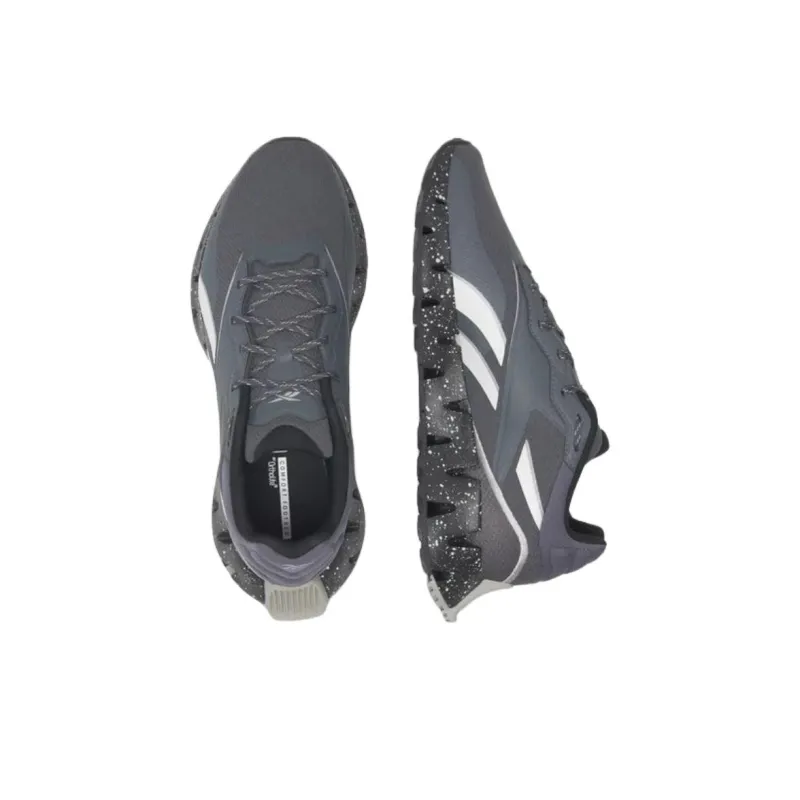 Reebok Zig Dynamica 4 Anti Slip Wear Resistant Low Top Running Shoes Men's Gray-4