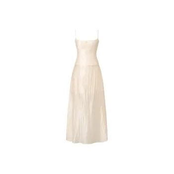 NAWS Slip Dresses Women's Soft Matte Yellow