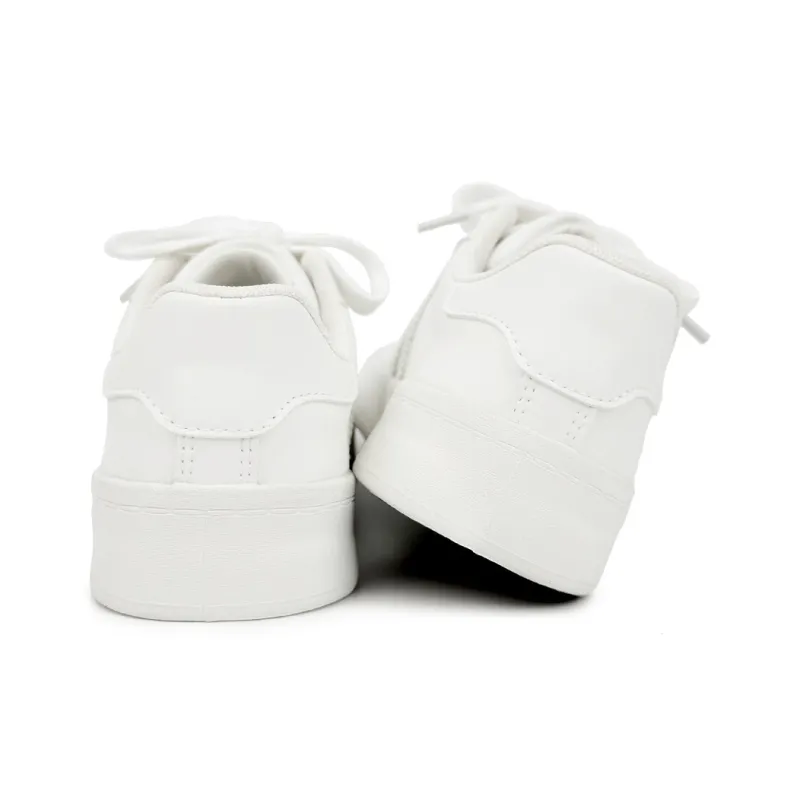 DEERWAY Height Increasing, Abrasion Resistant, Lightweight, And Breathable Low Top Casual Shoes Women's White-4
