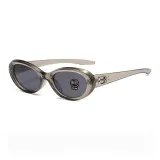 Transparent Green Frame with Black Gray Lens