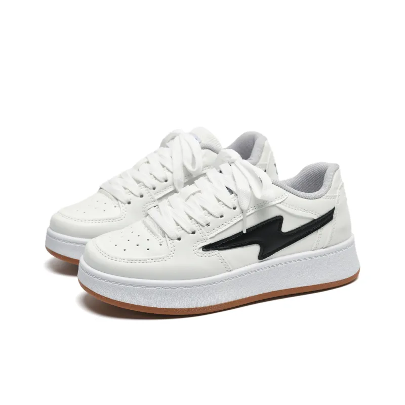 Circle Small Height Increasing Balance Abrasion Resistant Lightweight Slip Resistant Low Top Skateboard Shoes Women's-2