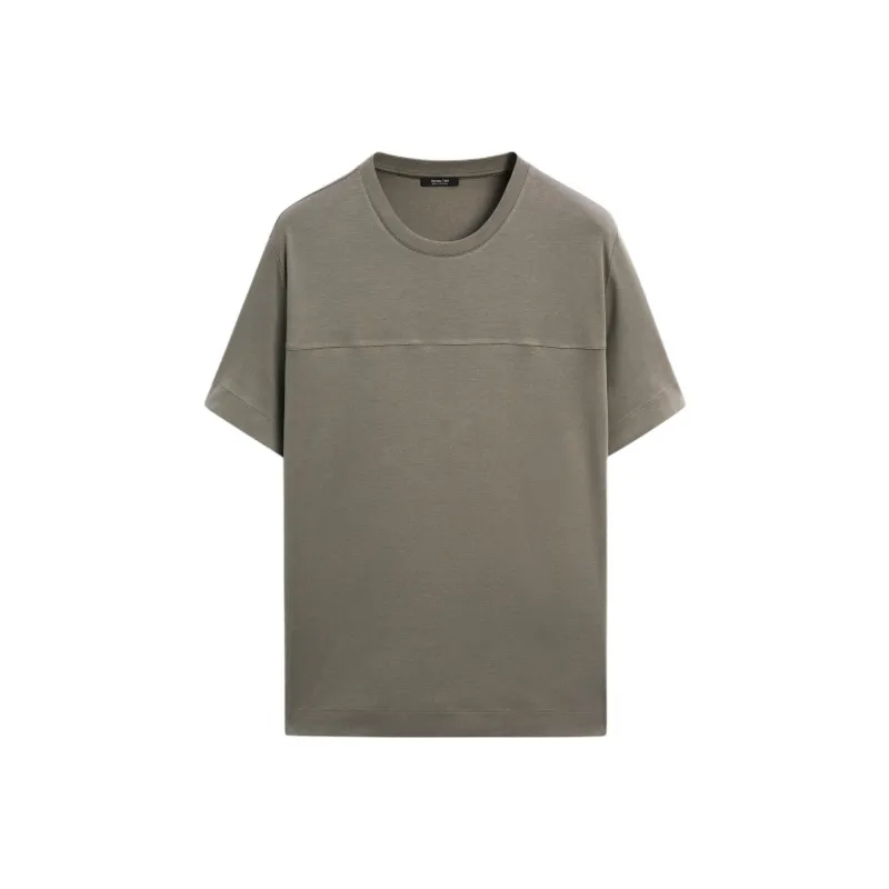 Massimo Dutti T Shirts Men Gray Brown-0