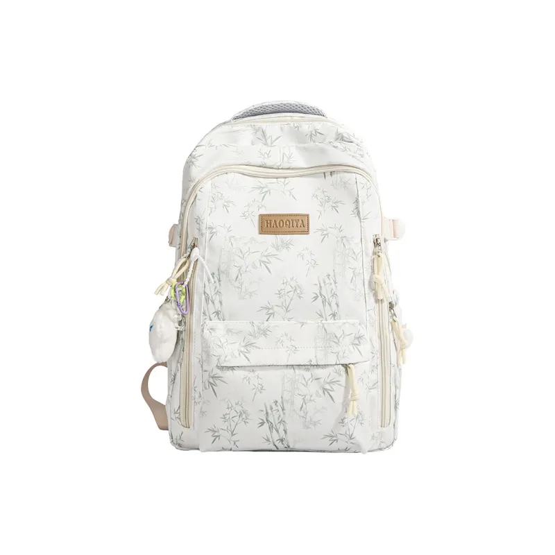 KAMLUI Nylon Fabric Backpack Unisex Multicolor-22