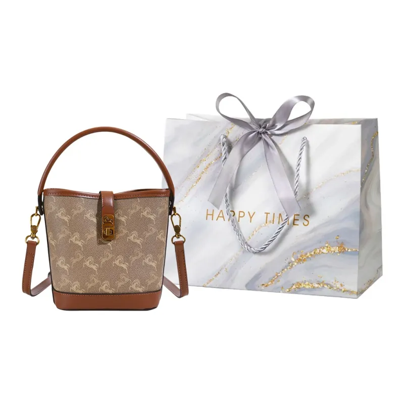 Miss Angel PU Shoulder Bag, Crossbody Bag, Handbag Women's Light Khaki/Dark Khaki-6