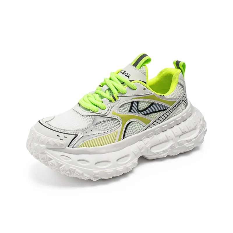 Boogie Bear Breathable Height Increase Low Top Chunky Sneakers Men's-8